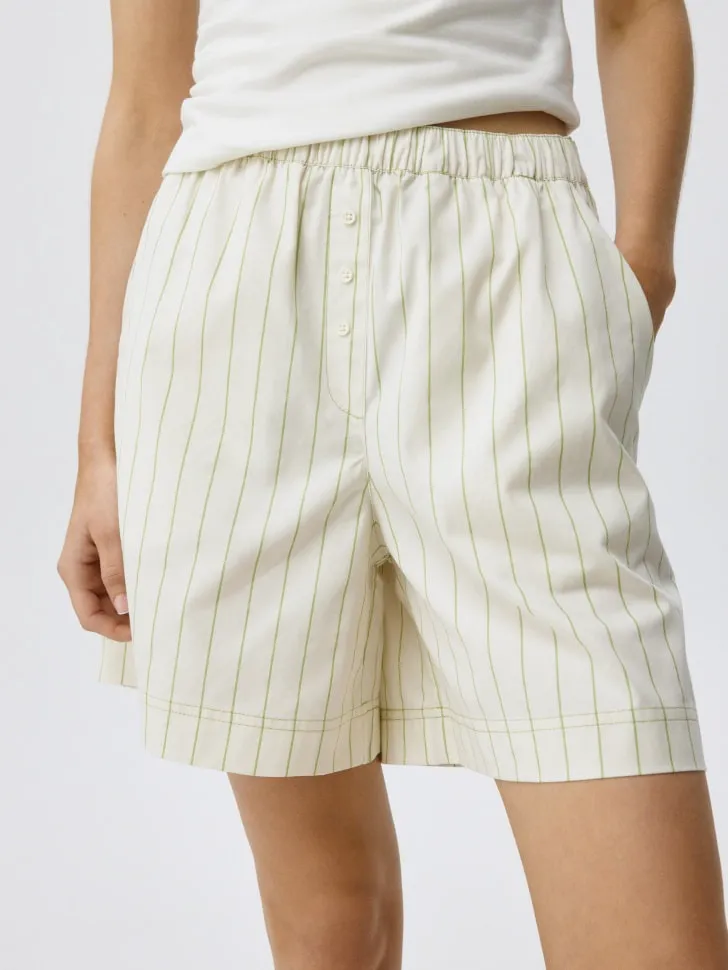 Широкие шорты в полоску для дома, разноцветный, арт. 5697