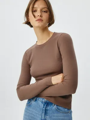 Лонгслив в рубчик, арт. 5703