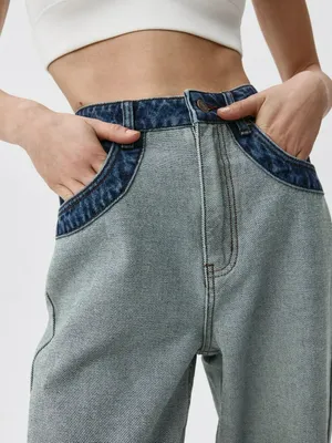 Джинсы Tapered с эффектом изнанки, арт. 5716