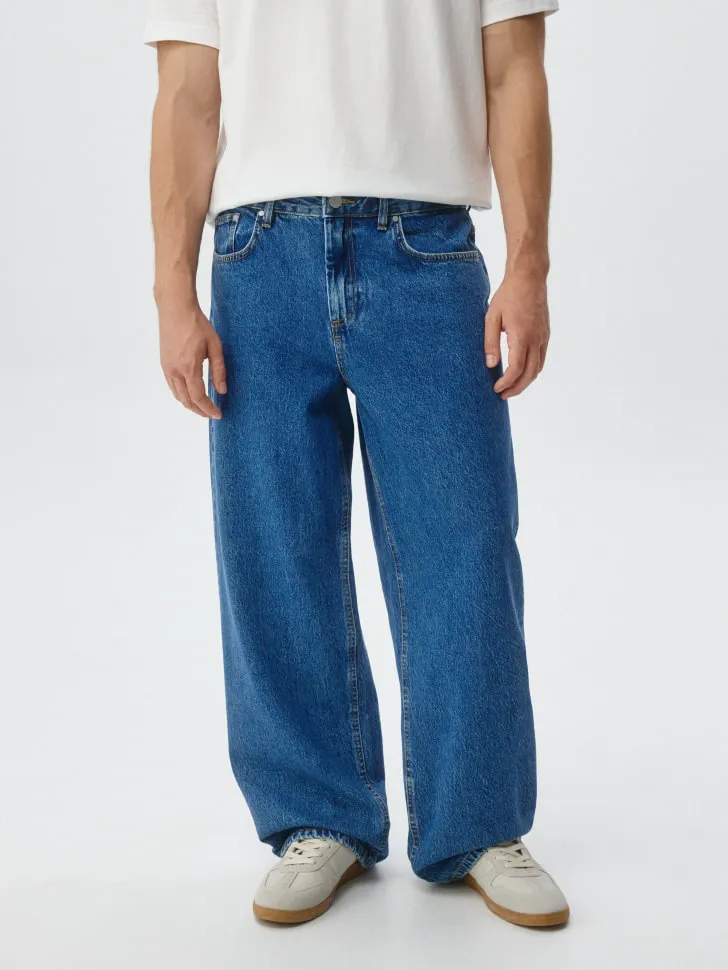 Джинсы WIDE LEG, синий, арт. 5724