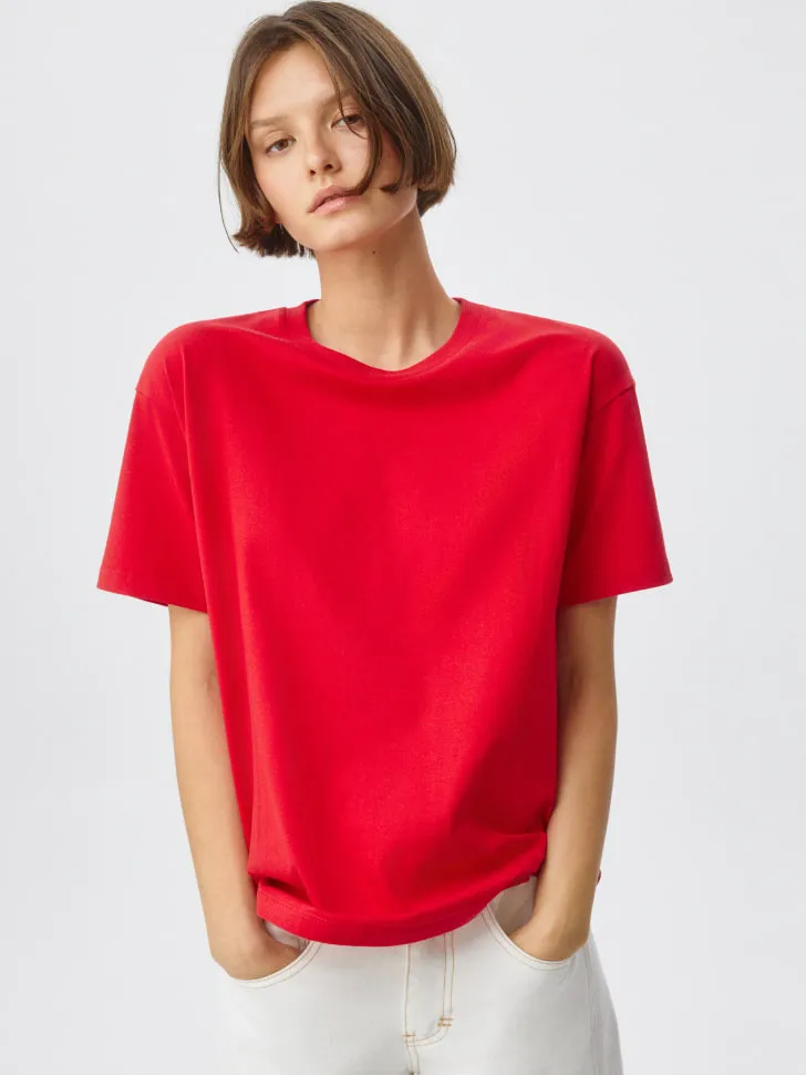 Футболка KATE OVERSIZE FIT, красный, арт. 5758