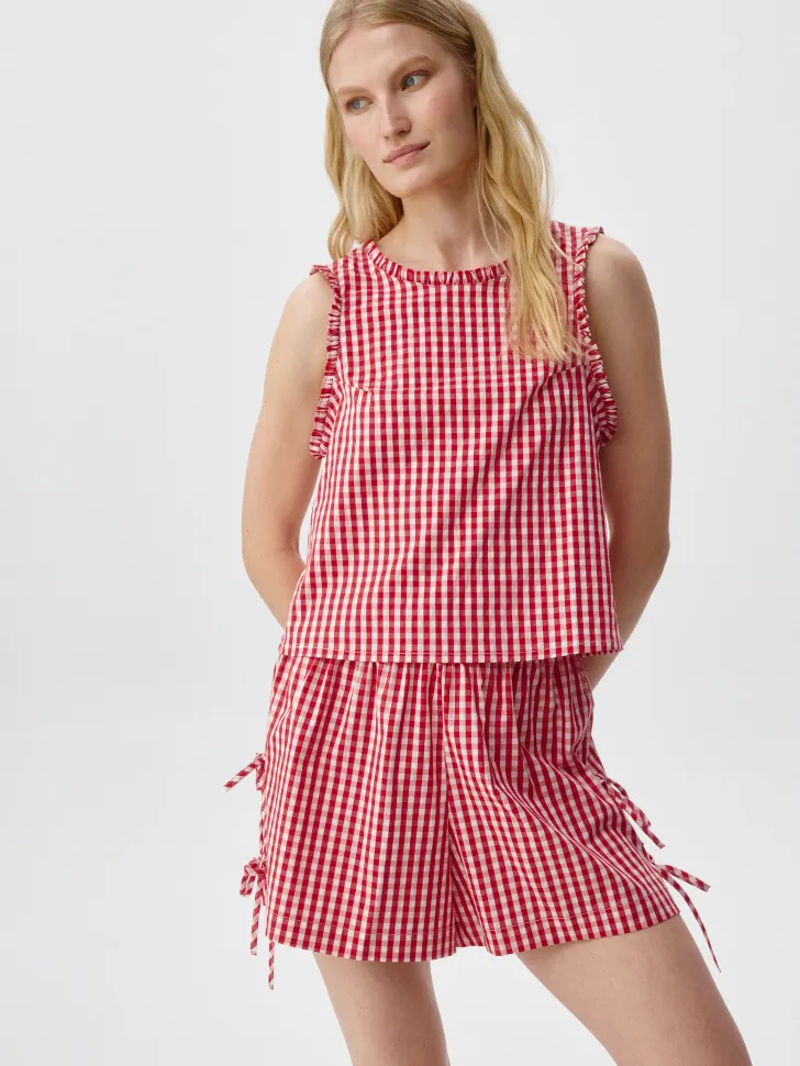 Укороченный домашний топ, разноцветный, арт. 5760