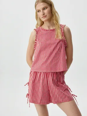 Укороченный домашний топ, разноцветный, арт. 5760