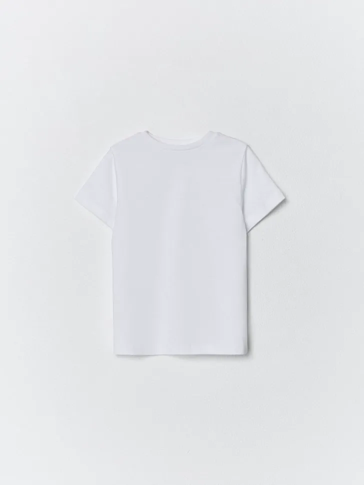 Базовая футболка детская, белый, арт. 5764