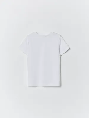 Базовая футболка детская, белый, арт. 5764