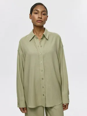 Рубашка из вискозы и льна, арт. 5771