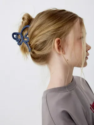 Заколка-крабик для девочек, синий, арт. 5784