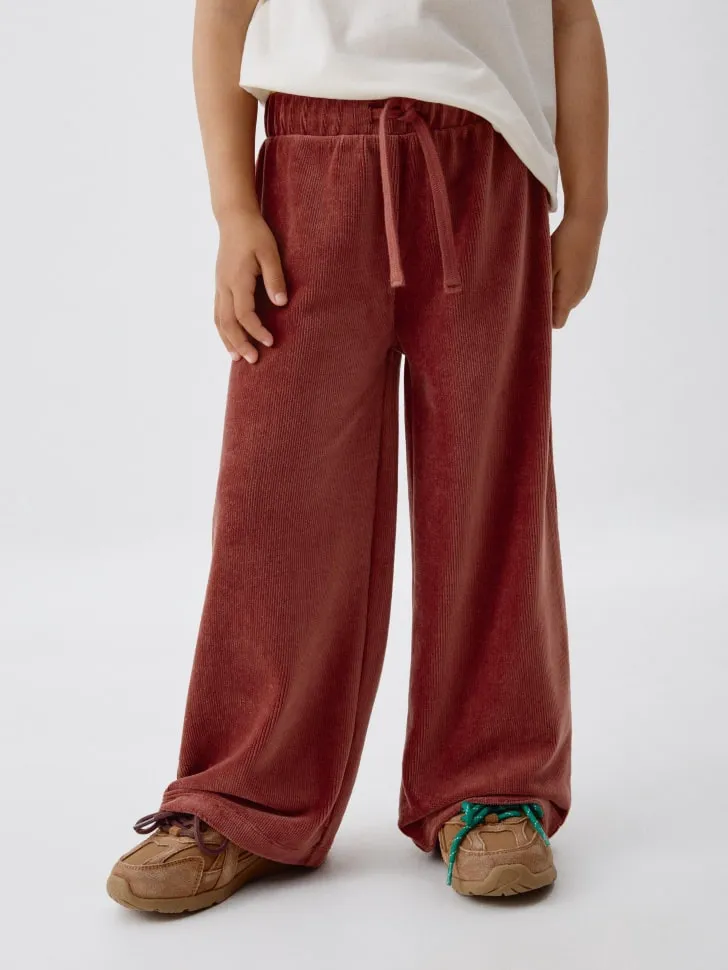 Вельветовые брюки для девочек, коричневый, арт. 5792