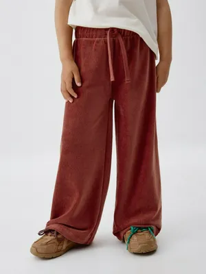 Вельветовые брюки для девочек, коричневый, арт. 5792