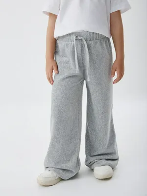 Вельветовые брюки для девочек, серый, арт. 5794