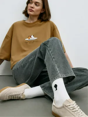 Длинные носки с вышивкой SELA x Союзмультфильм, арт. 5865