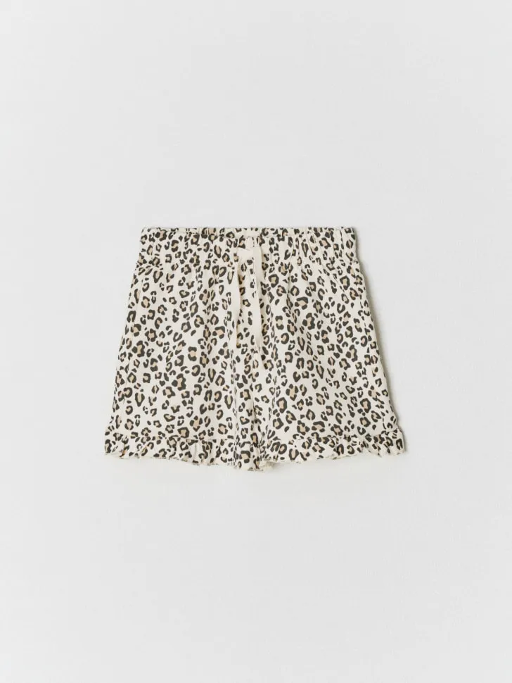 Трикотажные шорты с принтом для девочек, разноцветный, арт. 5886