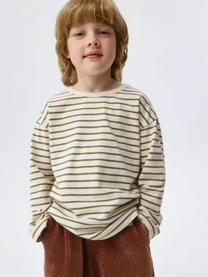 Базовый лонгслив в полоску детский, разноцветный, арт. 5896
