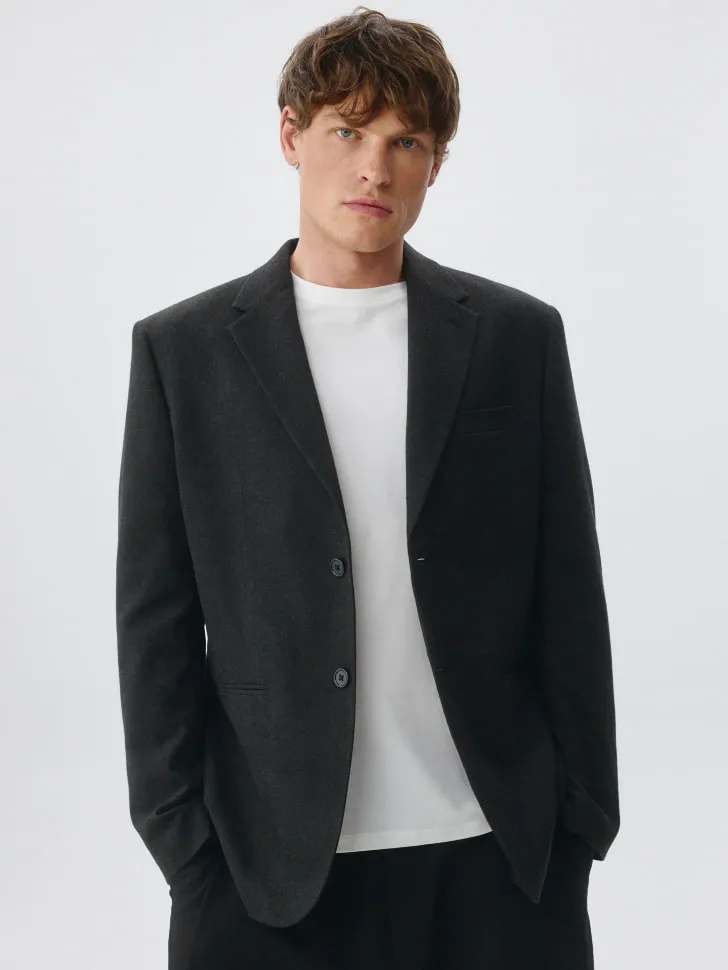 Пиджак приталенного силуэта, серый, арт. 5922
