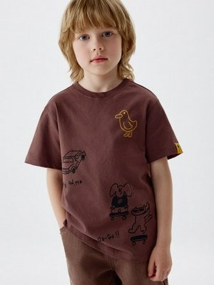 Футболка оверсайз с принтом для мальчиков, арт. 5926