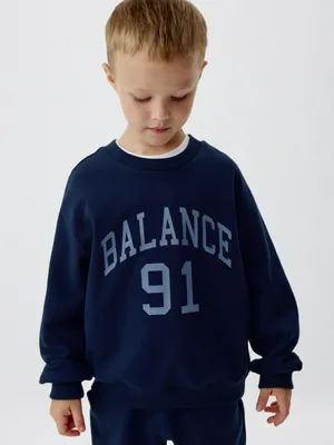 Свитшот с принтом для мальчиков, синий, арт. 5933