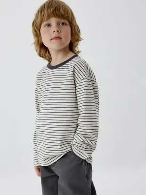 Детский лонгслив в полоску, разноцветный, арт. 5936