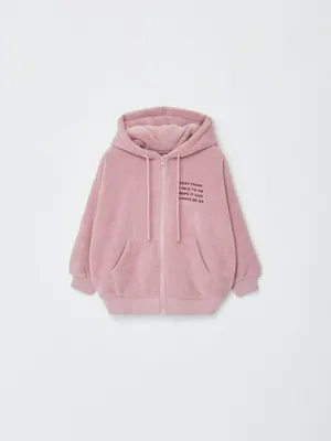 Флисовая толстовка оверсайз для девочек, арт. 5938