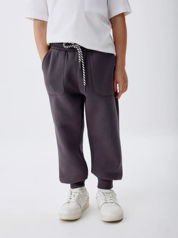 Трикотажные джоггеры детские, серый, арт. 5946