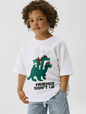 Футболка оверсайз с принтом, арт. 5971