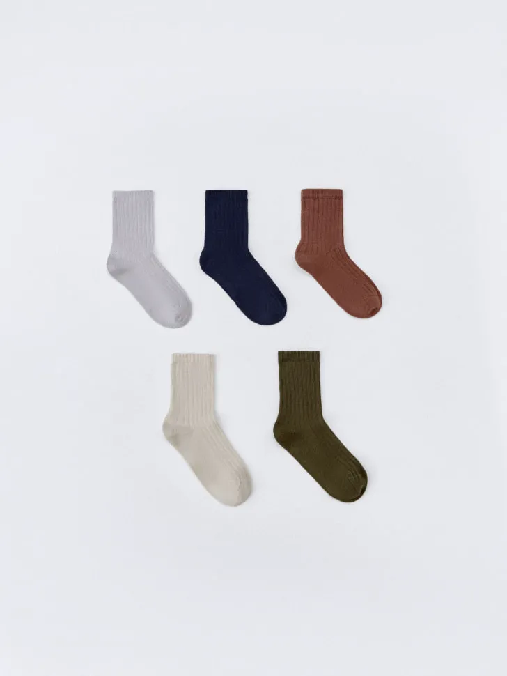 Набор из 5 пар носков для мальчиков, разноцветный, арт. 6006