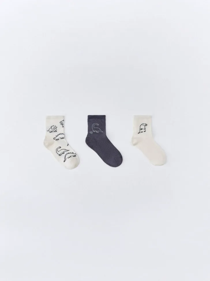 Набор из 3 пар носков для мальчиков, разноцветный, арт. 6011