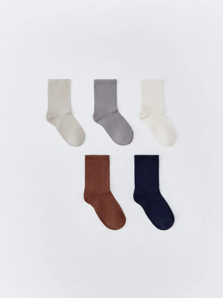 Набор из 5 пар носков для мальчиков, разноцветный, арт. 6022