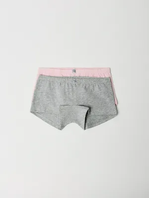 Набор из 2 трусов-шортиков для девочек, разноцветный, арт. 6078