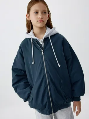 Бомбер оверсайз для девочек, арт. 6090