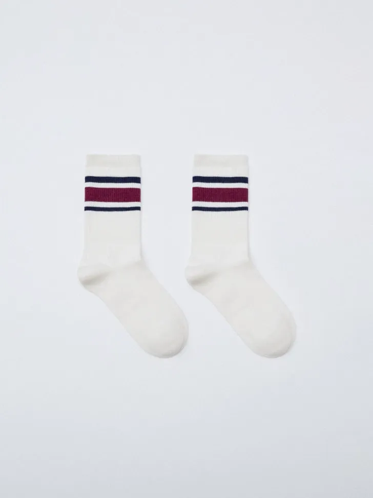 Высокие носки в рубчик, разноцветный, арт. 6110