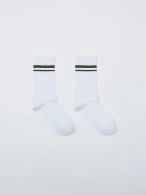 Высокие носки в рубчик, разноцветный, арт. 6115