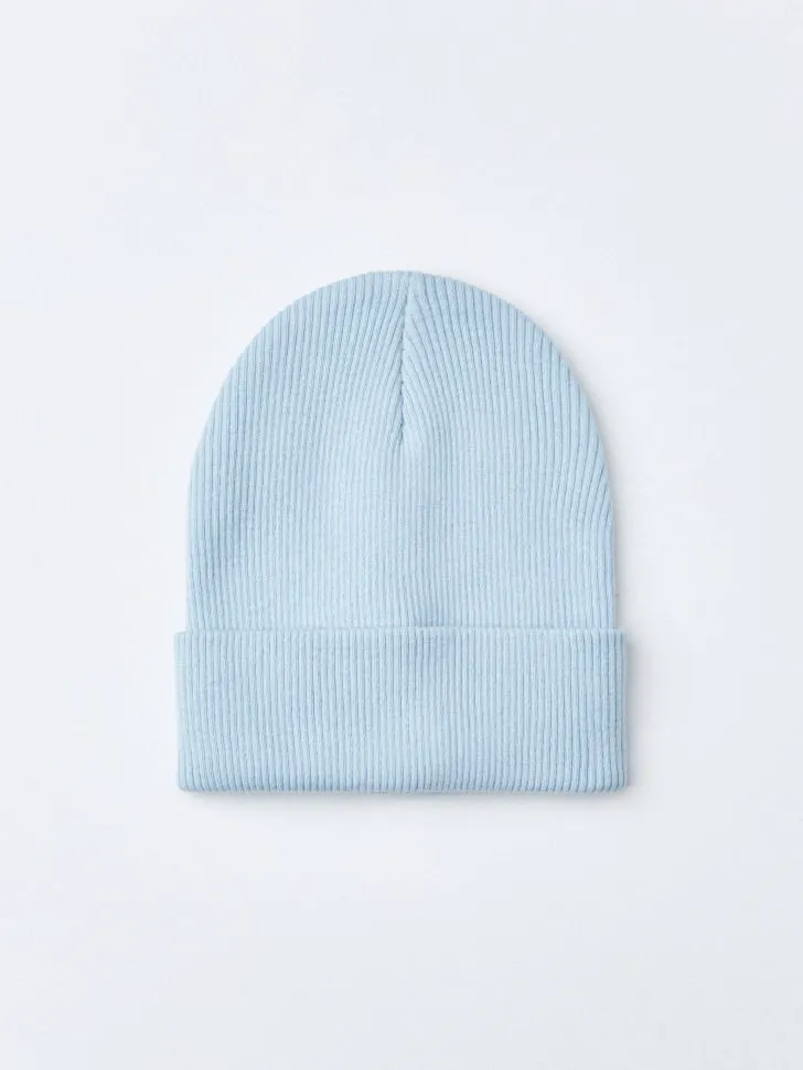 Базовая шапка-бини для детей, голубой, арт. 6126