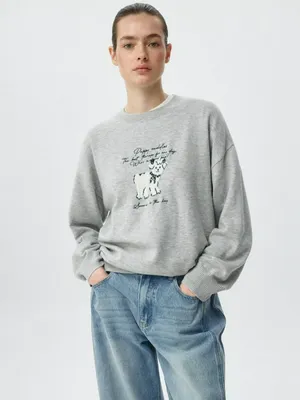 Вязаный джемпер с шерстью и шелком, серый, арт. 6158