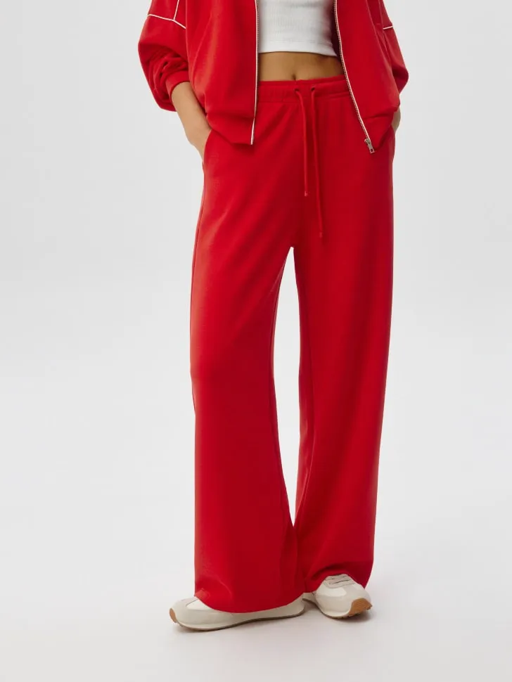 Свободные брюки, красный, арт. 6176