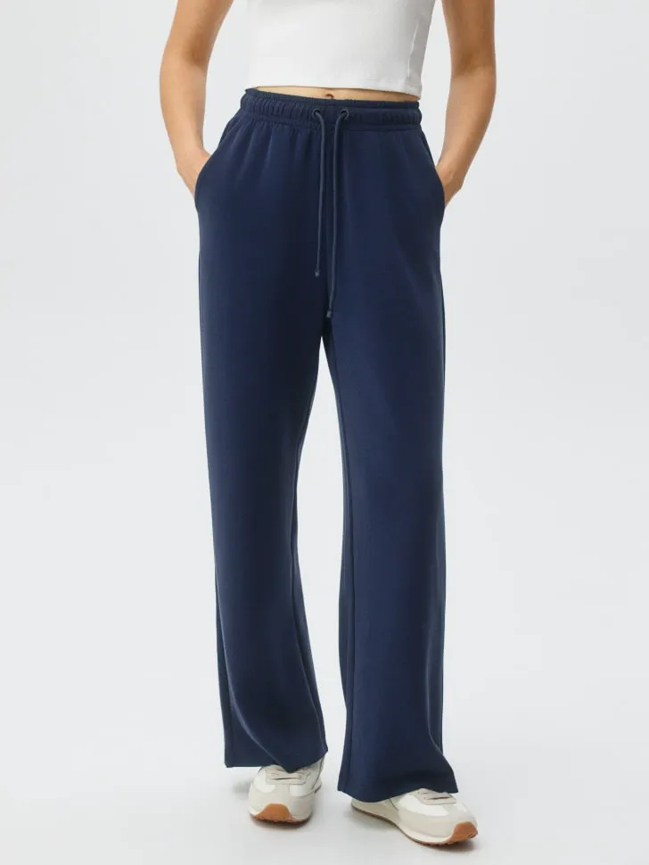 Свободные брюки, синий, арт. 6177