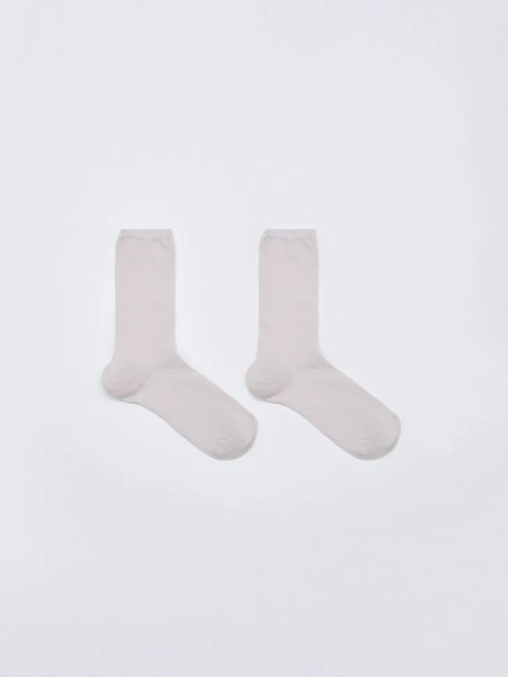 Высокие носки в рубчик, фиолетовый, арт. 6218