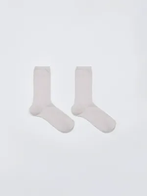 Высокие носки в рубчик, фиолетовый, арт. 6218