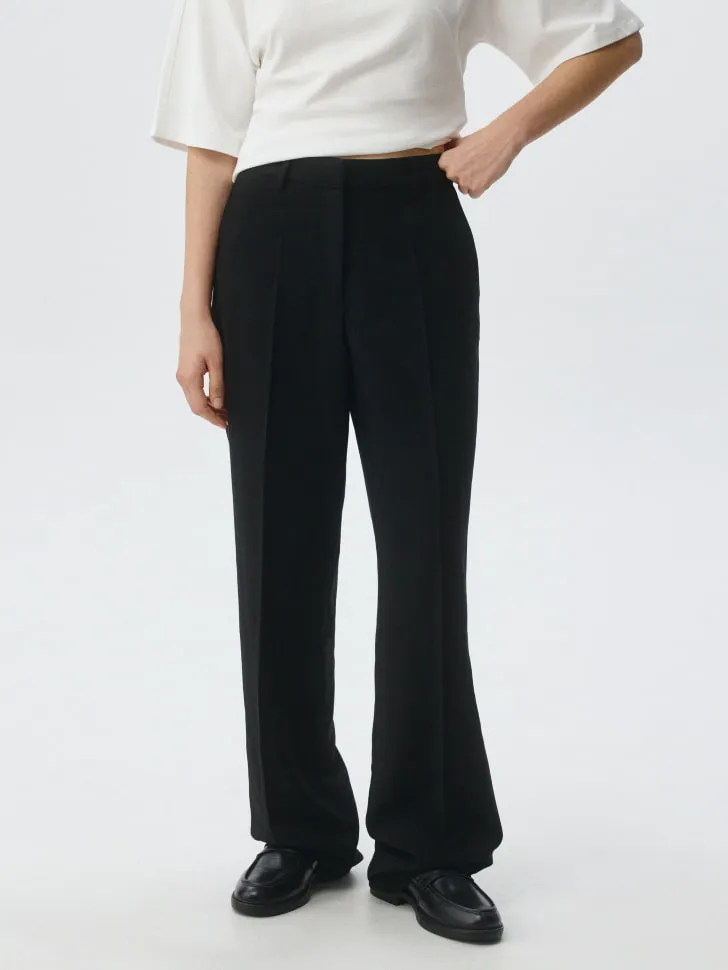 Классические прямые брюки, черный, арт. 6232