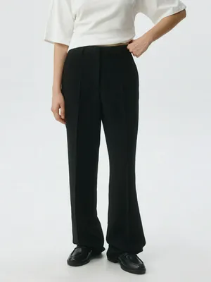 Классические прямые брюки, черный, арт. 6232