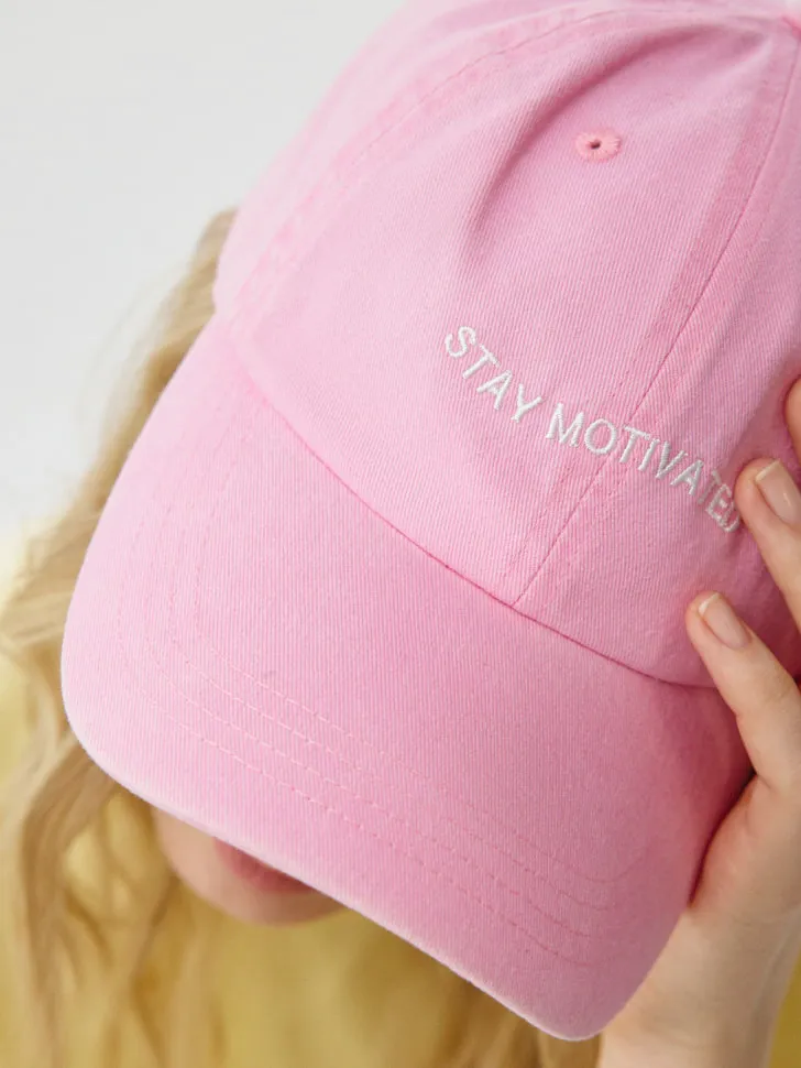 Бейсболка с эффектом стирки, розовый, арт. 6235
