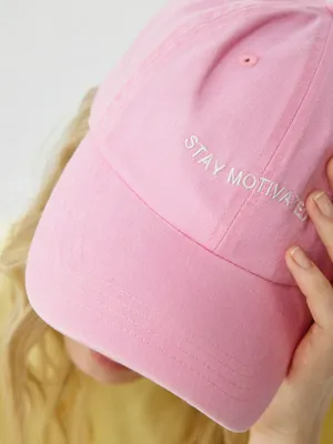 Бейсболка с эффектом стирки, розовый, арт. 6235