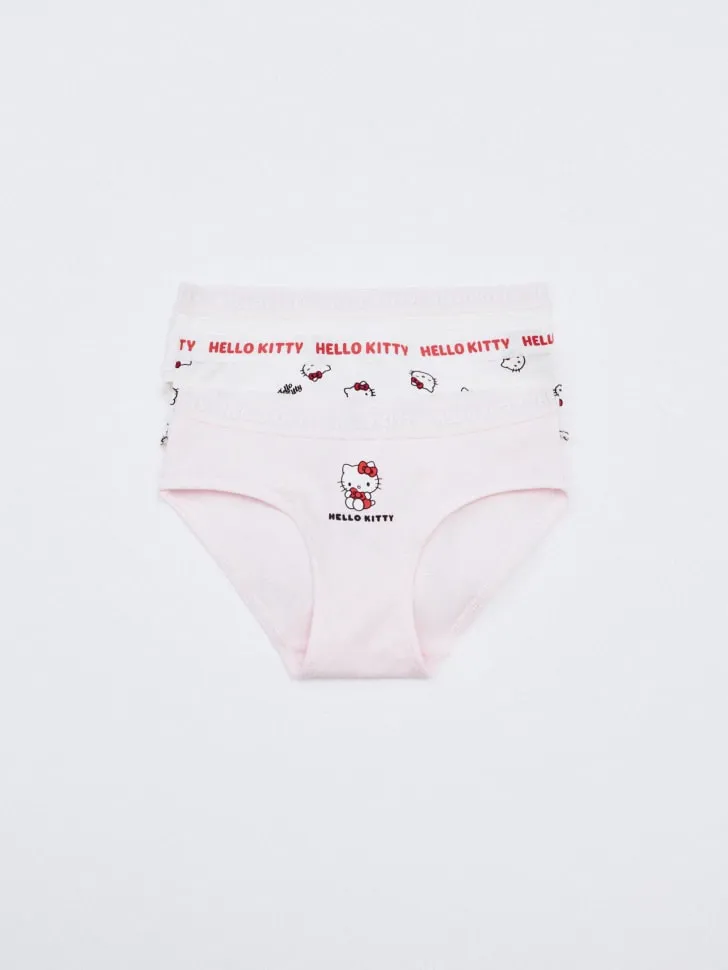Набор трусов-слипов с принтом Hello Kitty для девочек, разноцветный, арт. 6276