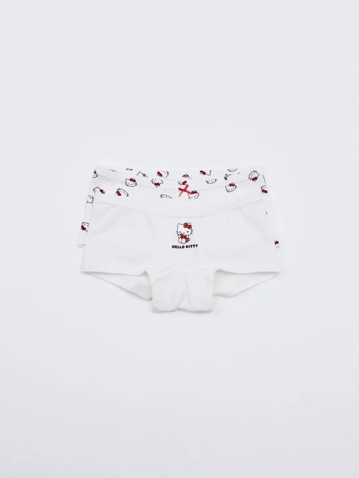 Набор трусов-шортиков Hello Kitty для девочек, белый, арт. 6278