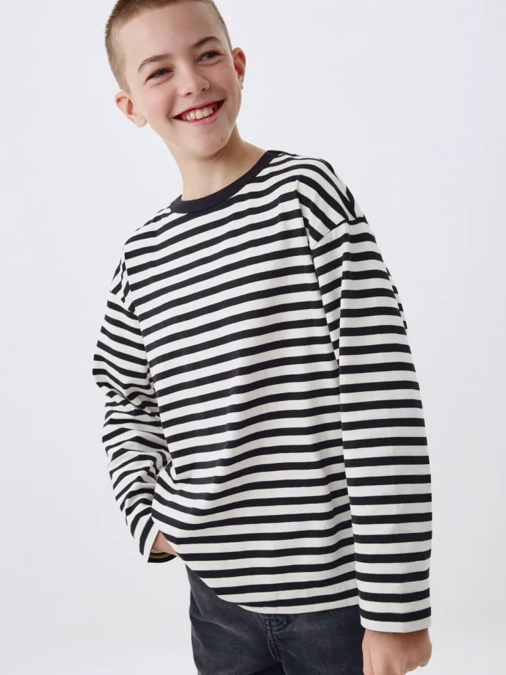 Лонгслив в полоску детский, разноцветный, арт. 6324