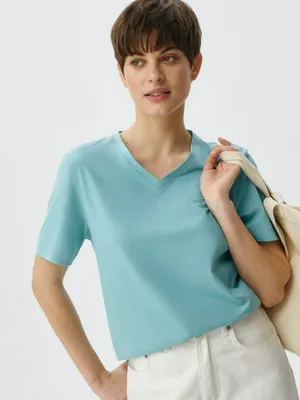 Футболка KARY REGULAR FIT, голубой, арт. 6328