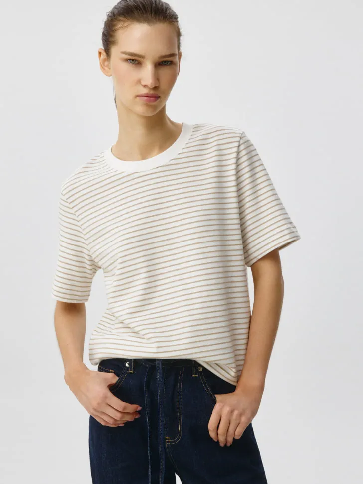 Футболка JADE OVERSIZE FIT, бежевый, арт. 6330