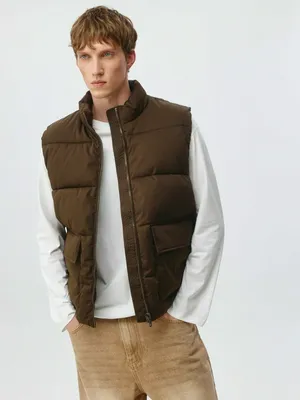 Стеганый жилет из твила, арт. 6331