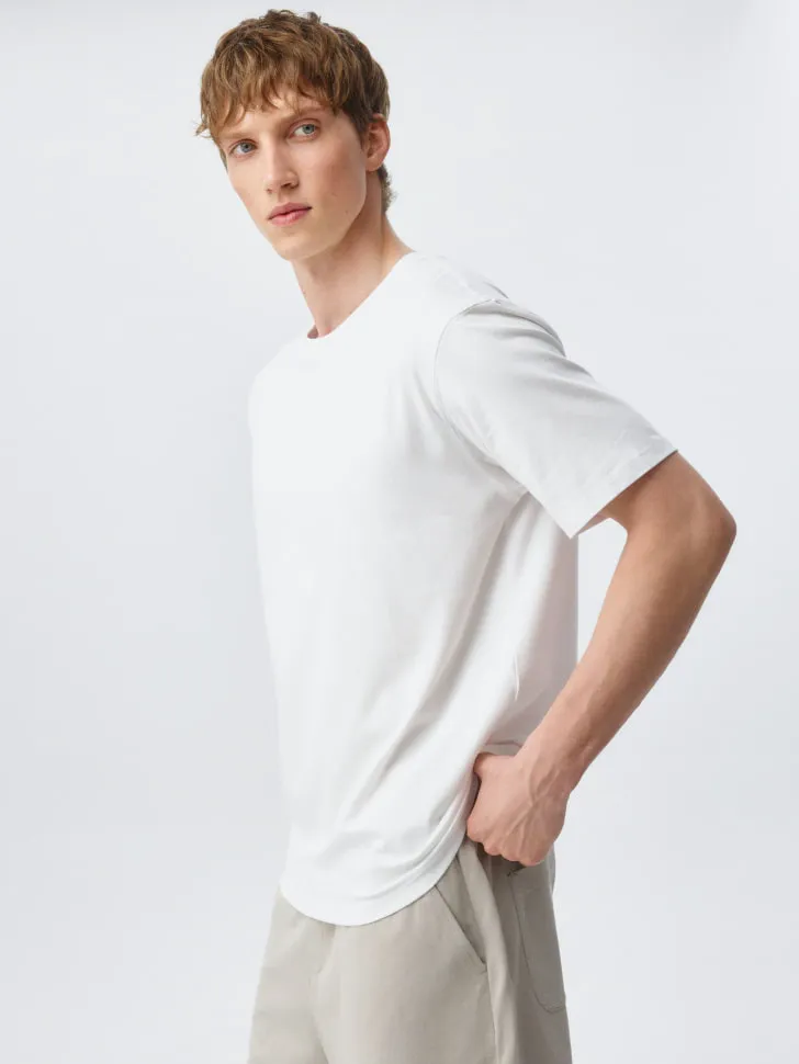 Домашняя футболка Regular fit, белый, арт. 6342