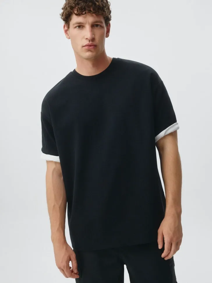 Футболка OVERSIZE FIT, черный, арт. 6345