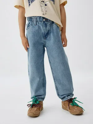 Джинсы Paperbag fit для девочек, арт. 6371